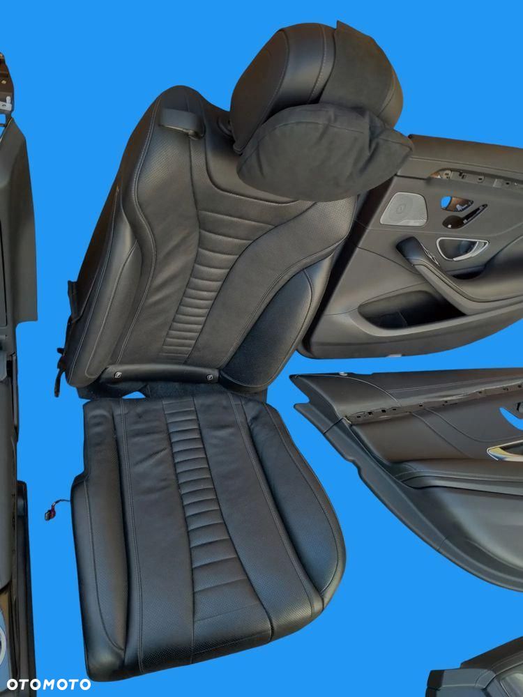 Mercedes S W222 LIFT AMG Fotele Kanapa Wnętrze Tapicerka Drzwi Podłokietnik - 13