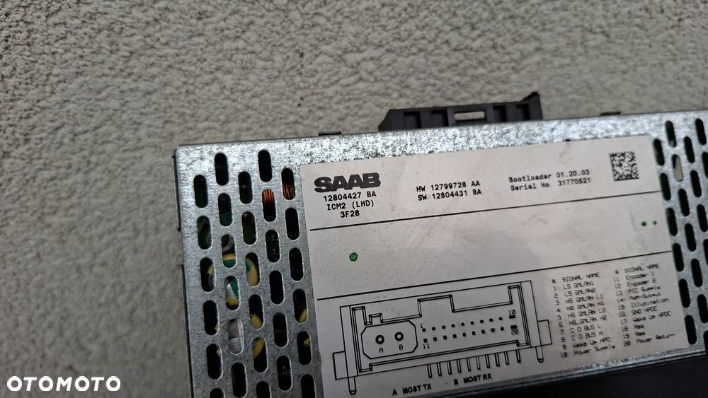 SAAB 9-3 II 02-07 RADIO ICM 2 12804427 - 4