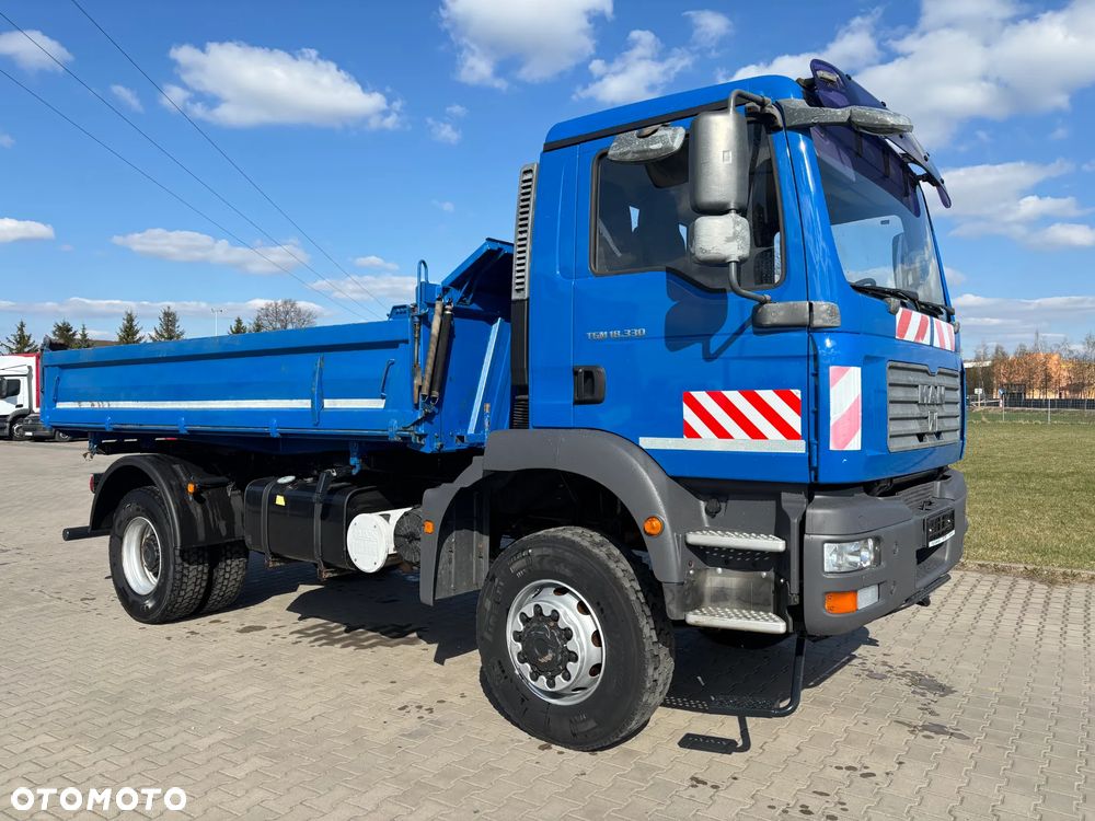 MAN TGM 18.330 4x4 stały napęd , Meiller wywrotka, hydraulika, blokady , reduktor (nie TGS, AXOR ) - 6