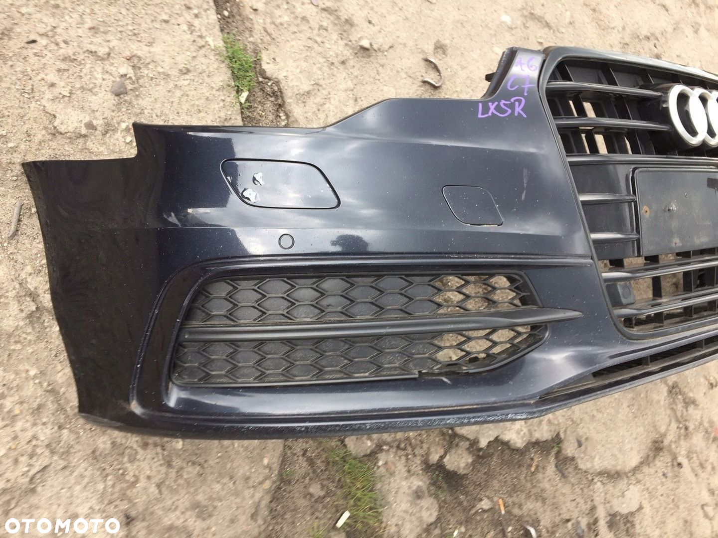 AUDI A6 C7 S-LINE LX5R ZDERZAK PRZEDNI PRZÓD GRILL - 2