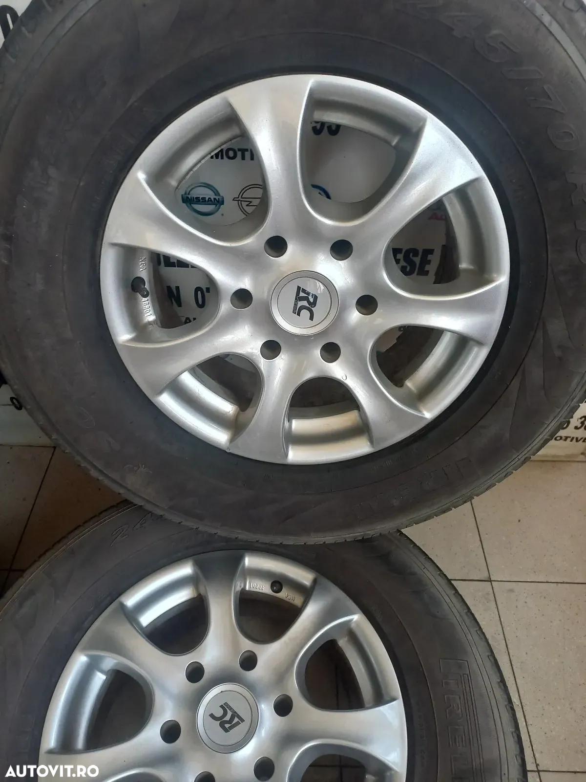 Set Jante Aluminiu Mitsubishi Pajero L200 Nissan Patrol Terrano Etc. Prezoane 6x5.5 Inch Anvelope 245/70R16 - 9