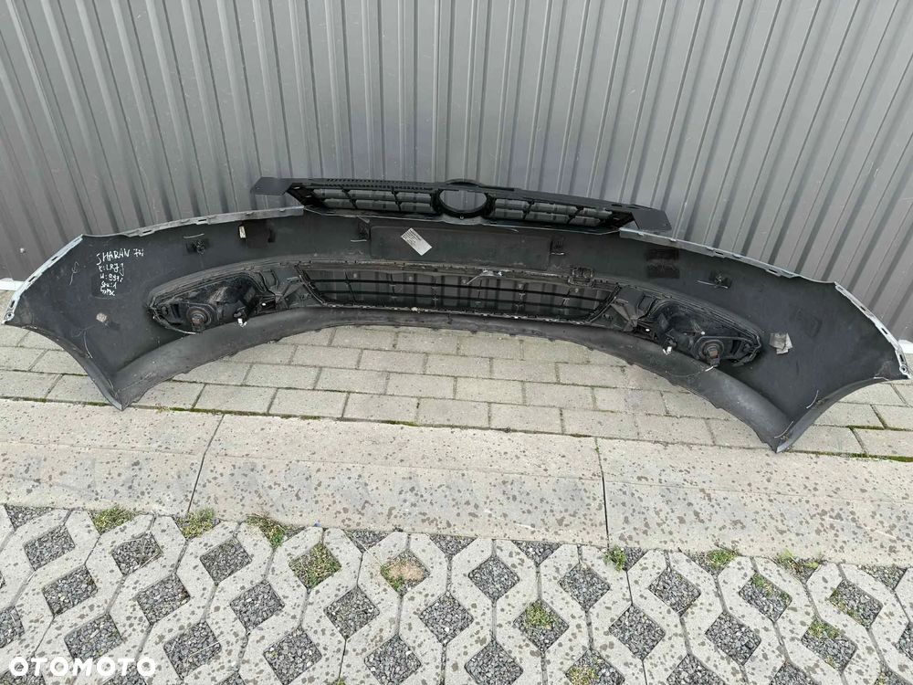 VW Sharan II 7N Zderzak przód przedni kompletny 4xPDC Grill LR7J 2010-2015r - 10