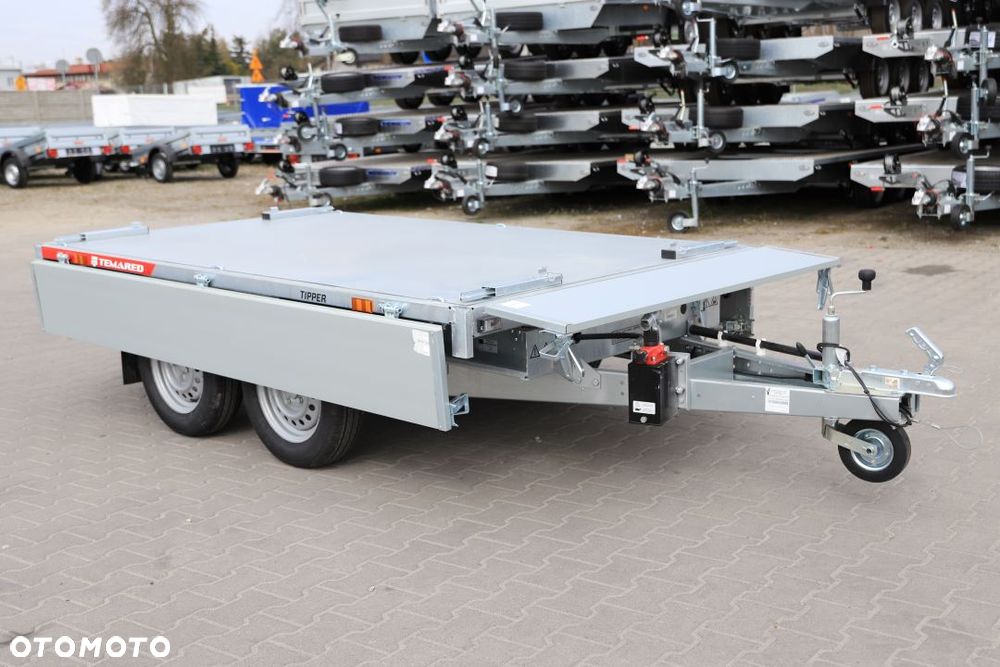 TEMARED TIPPER 2515/2 S 0,75T  253x152x30cm, DMC 750kg, Pompa ręczna , Burty ALU - 13