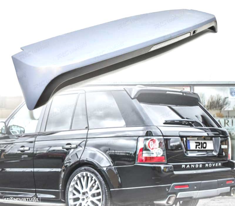 AILERON SPOILER DE TETO RANGE ROVER SPORT L320 10-12 LOOK AUTOBIOGRAPHY + TERCEIRA LUZ DE FREIO - 1