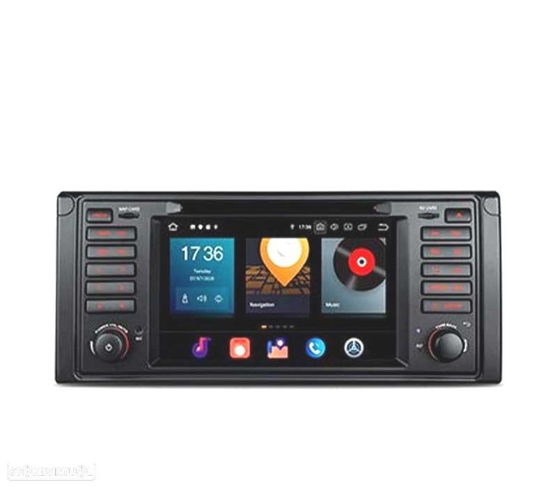 AUTO RÁDIO GPS 7" ANDROID 10.0 OCTA-CORE MULTIMEDIA DVD HDMI PARA BMW SERIE 5 SERIE 7 - 1