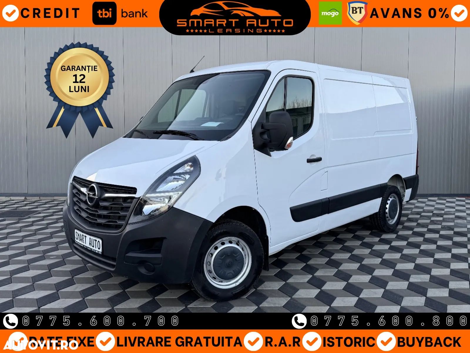 Opel Movano 2.3Cdti*L1H1*EURO6*Clima*Rate Fixe cu Buletinul de la 349 Euro - 1