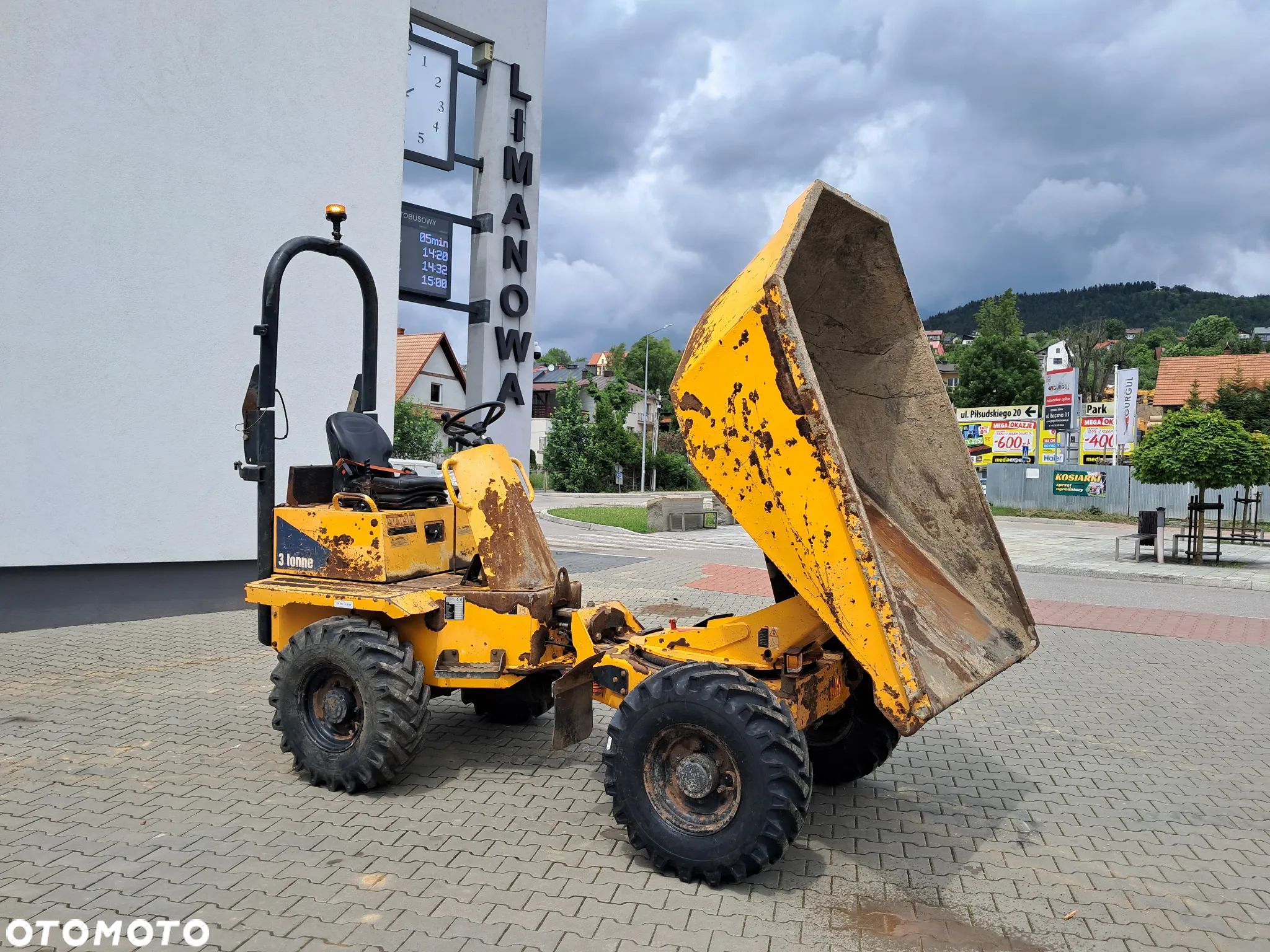 Thwaites Wozidło budowlane obrotowe (kiper + obrót) wywrotka ładowność 3 t tony nowe opony przód * 33KM * światła * prod. 2016* sprawne * 1345 MTH * silnik Yanmar - 1