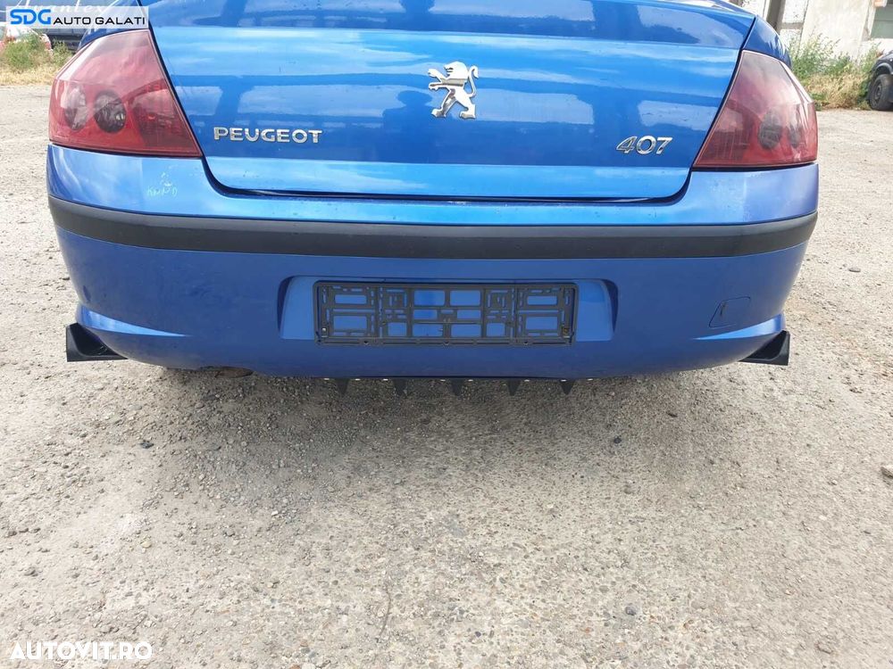Bara Spoiler Spate Sport Tuning Peugeot 407 Berlina Sedan 2004 - 2010 Culoare KNND - 4
