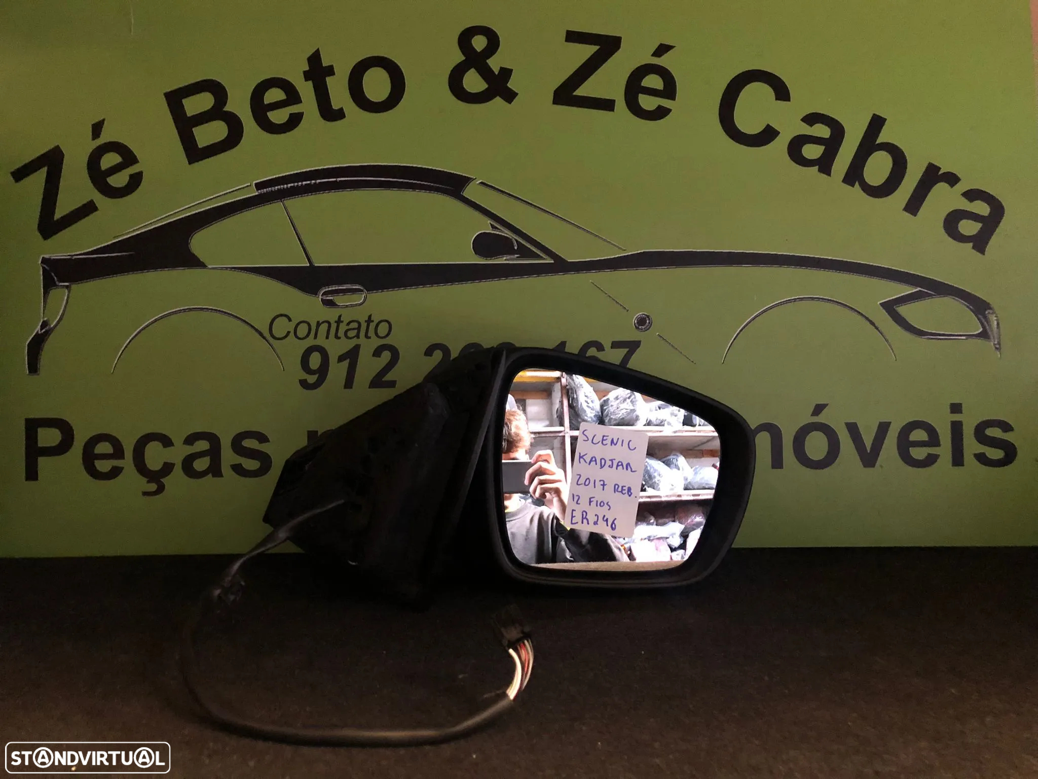 RENAULT SCENIC / KADJAR ESPELHO RETROVISOR DIREITO REBATÍVEL - ER246 - 2