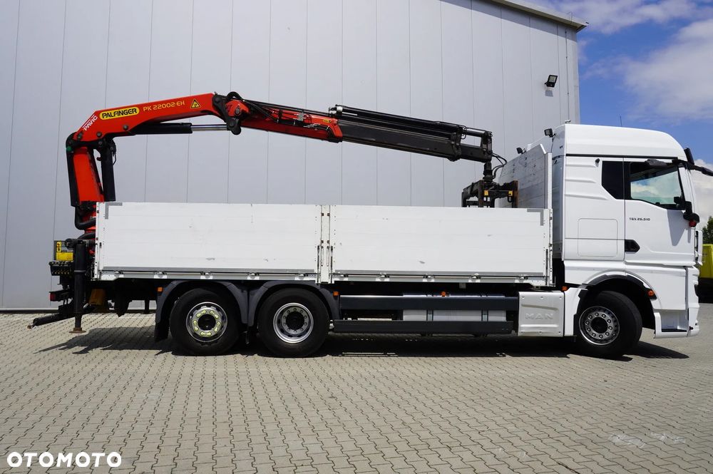 MAN TGX 26.510 6x2 / HDS Palfinger PK 22002-EH C / Zasięg 13 m / Udźwig 4650 kg / Rotator / pilot / Platforma 16 EPAL / oś skrętna_255412 - 4