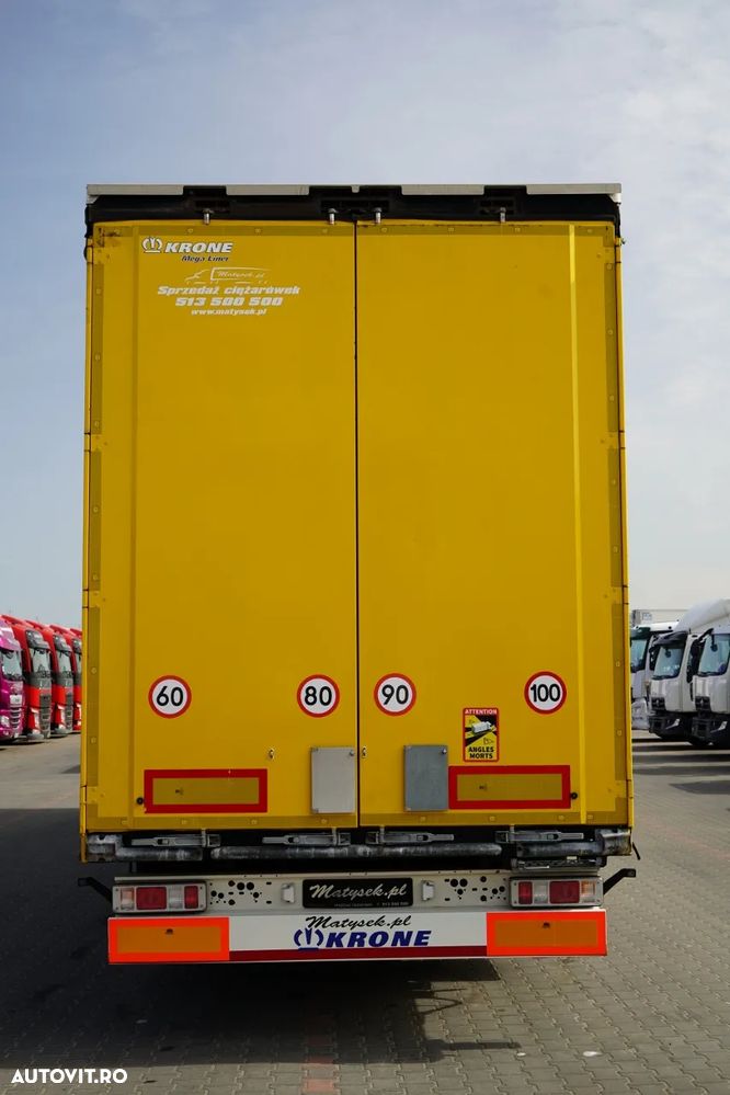 Krone CORTINĂ KRONE / MEGA / ACOPERIȘ RIDICAT / PRELATĂ ARMATĂ / PLATĂ JOSĂ / - 12