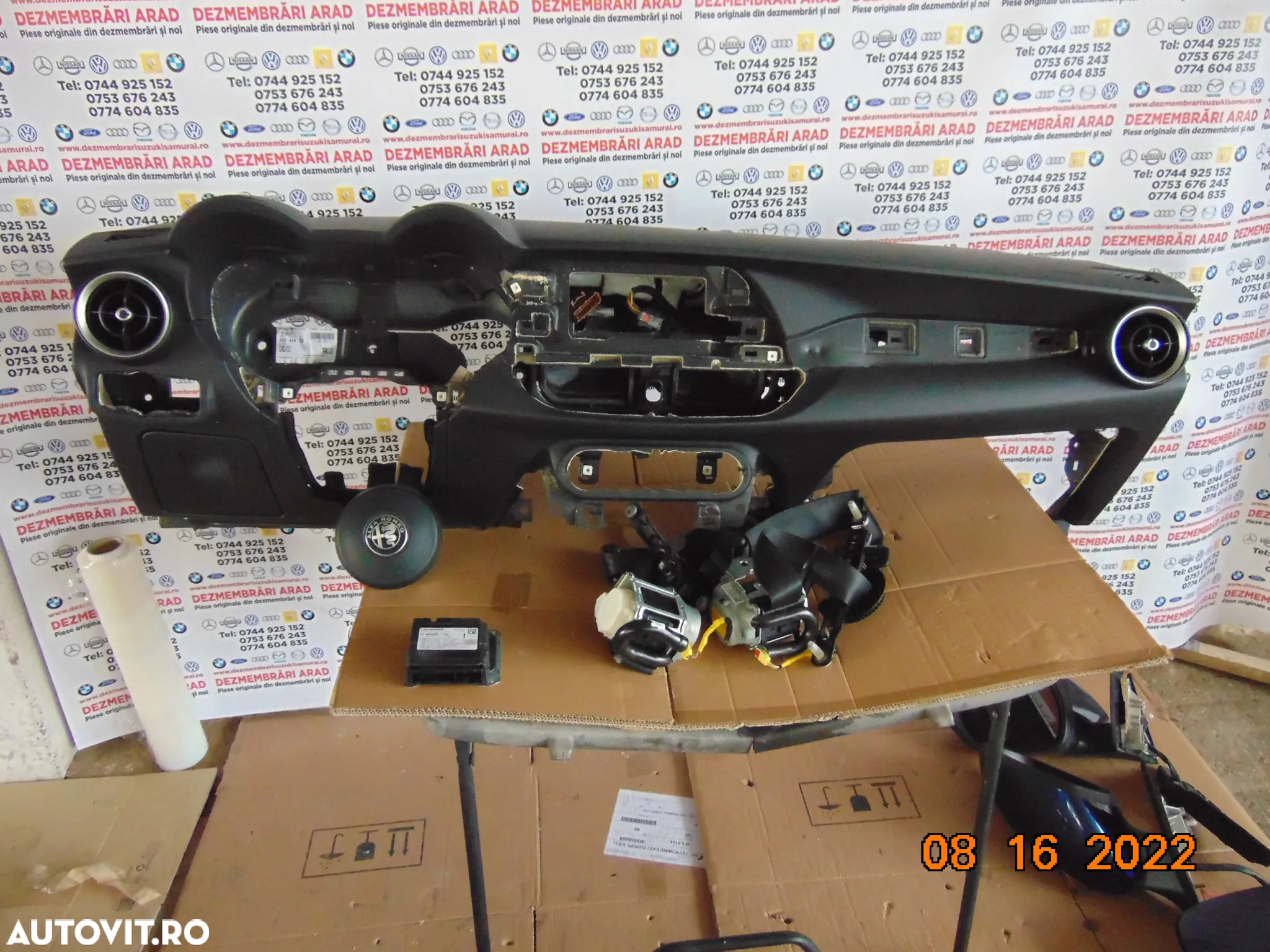 Plansa Bord Alfa Romeo Stelvio 2015-2022 airbag sfer pasager centuri fata stanga dreapta modul airbag dezmembrez - 7