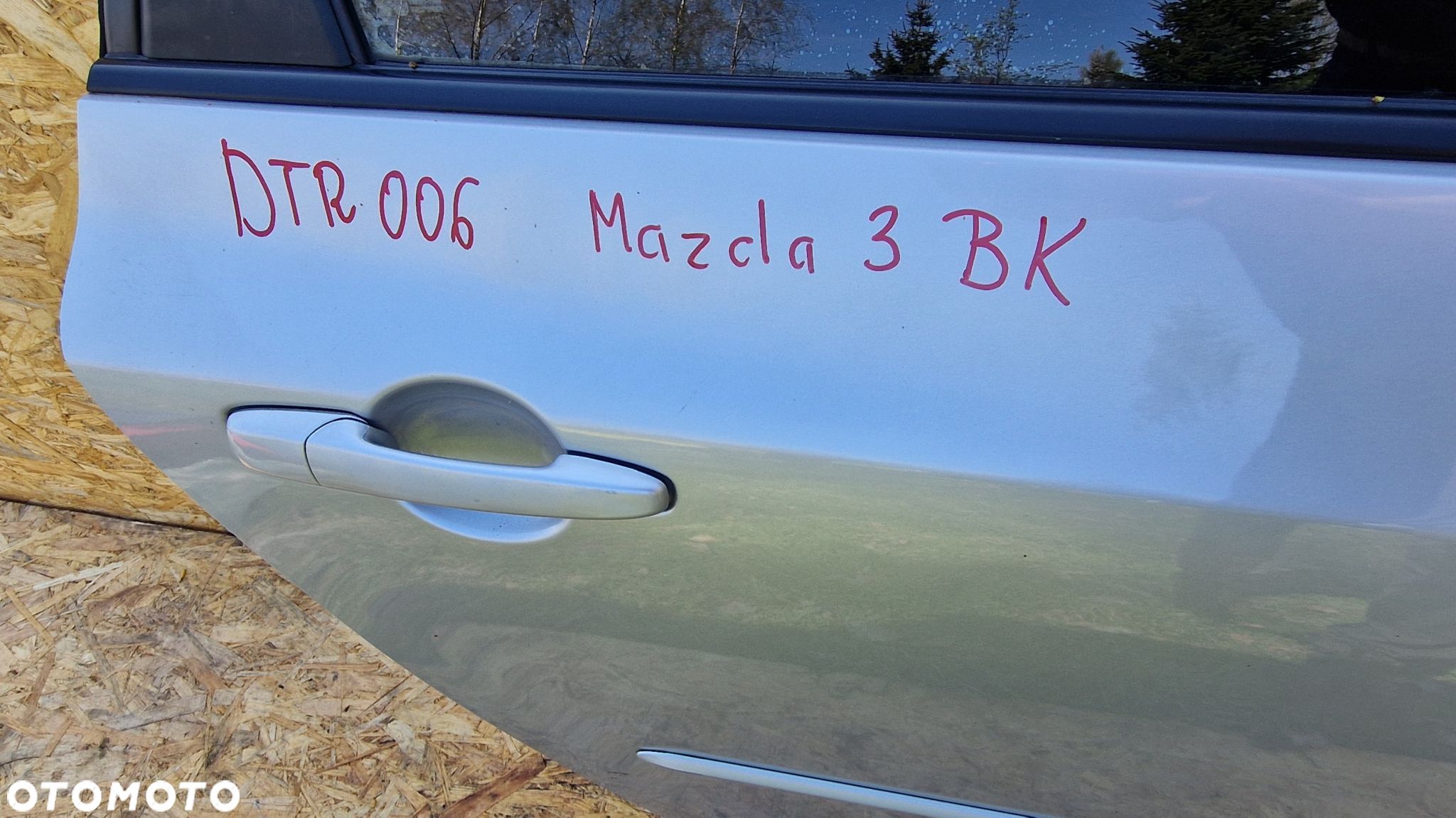 MAZDA 3 III BK DRZWI TYŁ TYLNE PRAWE PRAWY KOD LAK. - 1
