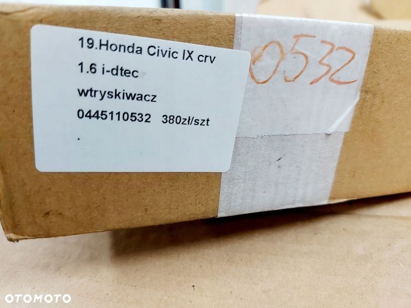 honda civic 9 ix crv 1.6 i-dtec wtryskiwacz wtrysk paliwa 0445110532 - 7