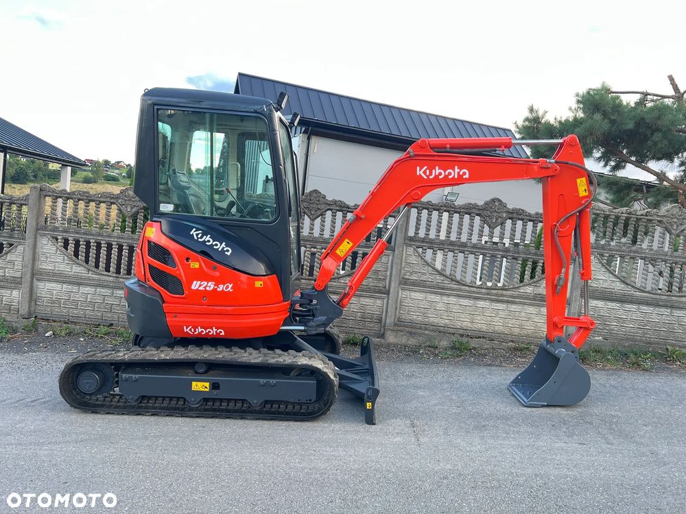 Kubota U25-3α | Minikoparka KUBOTA U25 | Zerowy Obrys | Waga 3 Tony | Mini Koparka 2.5 Tony | - 3