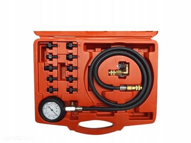 Manometr Tester Miernik Ciśnienia Olej Wąż 1.2m 140 PSI 10 Bar LT-C16 MAGMA - 4