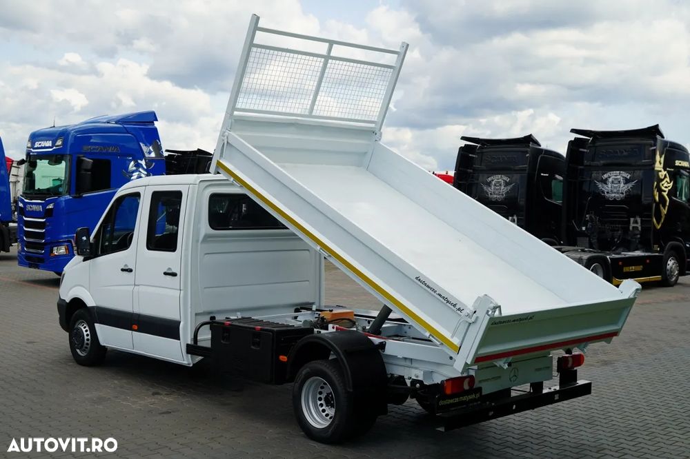 Mercedes-Benz SPRINTER 516 CDI / BASCULĂ DIN OȚEL - 3,5 M / CAMION BASCULĂ DIN OȚEL - 7 LOCURI / DOUĂ LOCURI / MANUALĂ / IMPORTATĂ - 5