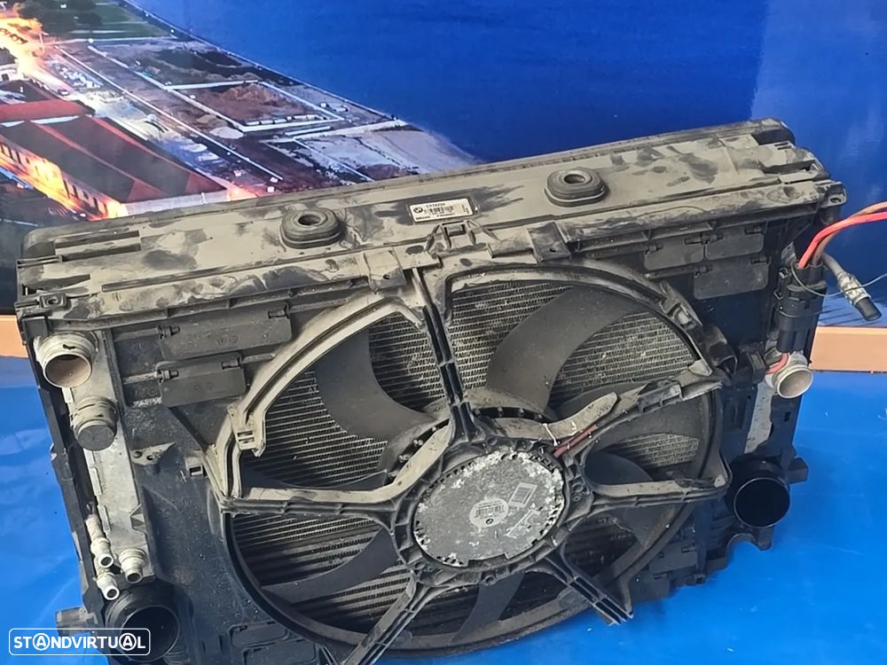 Conjunto de Radiadores + Ventoinha ORIGINAIS BMW Série 7 F01 F02 3.0d 2008+ - 5
