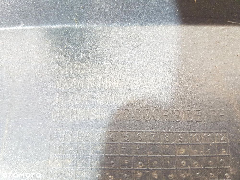 HYUNDAI TUCSON IV 4 N-LINE LISTWA NAKŁADKA DRZWI PRAWY TYŁ 87732-N7CA0 ORG - 6
