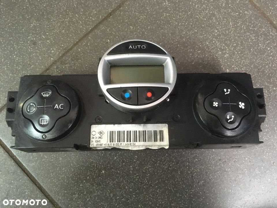 PANEL KLIMATYZACJI RENAULT SCENIC II 8200265572 - 1