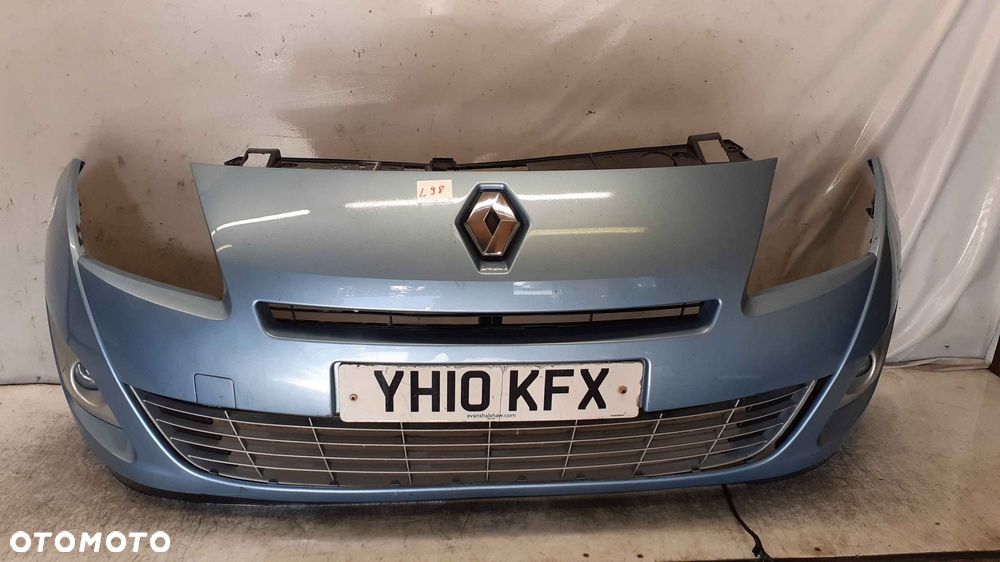 ) ZDERZAK PRZÓD PRZEDNI RENAULT GRAND SCENIC 3 III TERPA BŁĘKITNY HALOGENY - 1