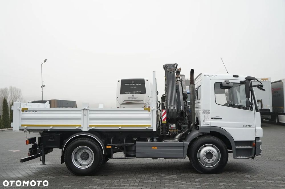 Mercedes-Benz ATEGO 1218 / 4x2 / WYWROTKA + HDS HIAB 0088 BS-3  / PILOT  /MANUAL - 9
