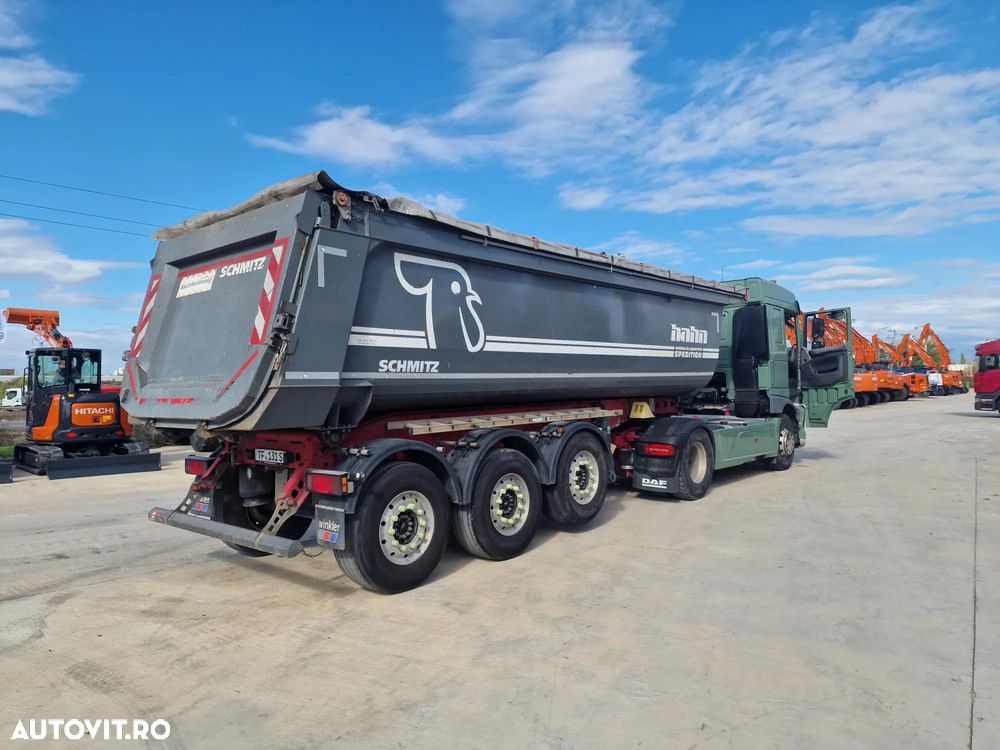 Schmitz Cargobull SKI BASCULABILA de 28mc, PRELATA RABATABILA electric, jante ALUMINIU, AXA LIFTABILA, picioare sprijin, HARDOX, Posibilitate leasing 4 ani, anvelope 385/65R22,5 70% -OK, STARE FOARTE BUNA-PROMOTIE 22.900 EUR+Tva - 28
