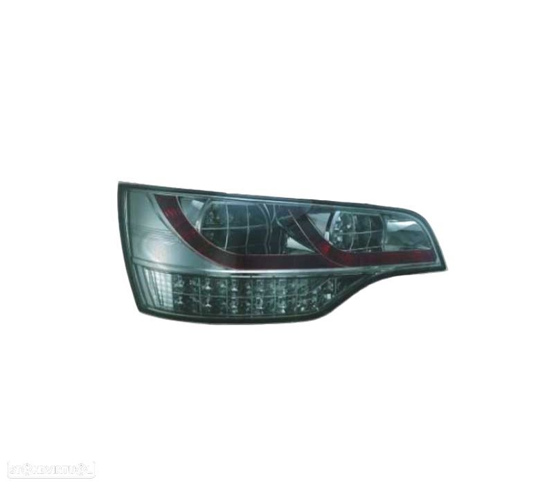 FAROLINS TRASEIROS LED PARA AUDI Q7 4L 06-09 VERMELHO BRANCO - 3