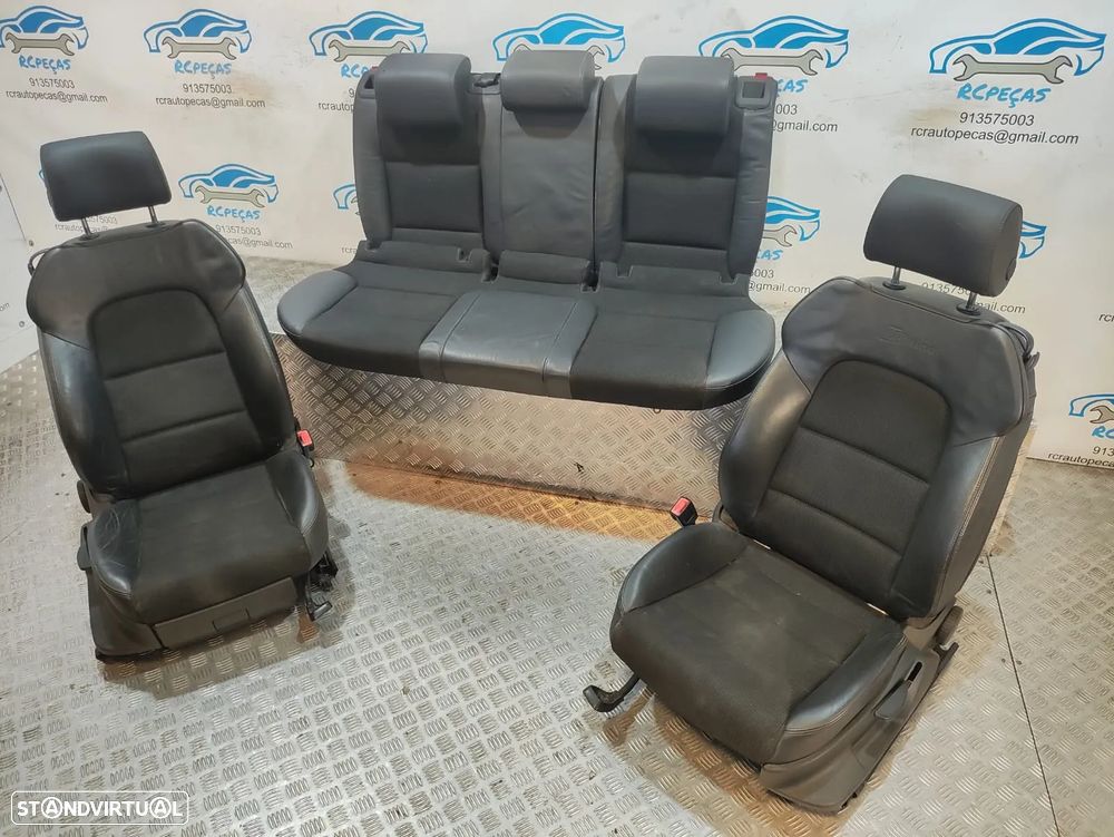 Conjunto de Bancos Audi A3 8P S-Line S Line 3 portas Pele Tecido - 12