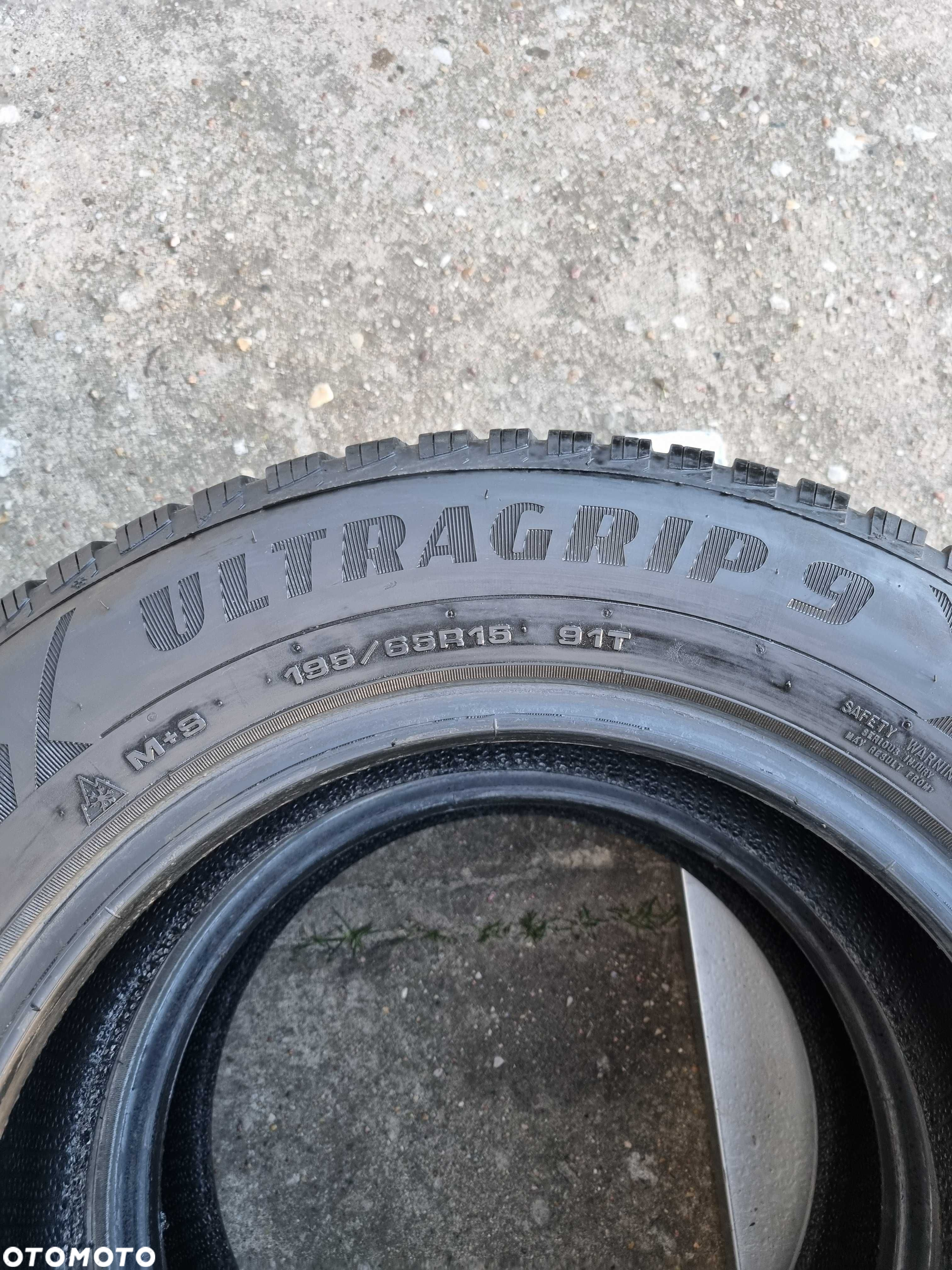 Opony zimowe GOODYEAR UltraGrip 9 195/65 R15 91T KOMPLET P360 - 6