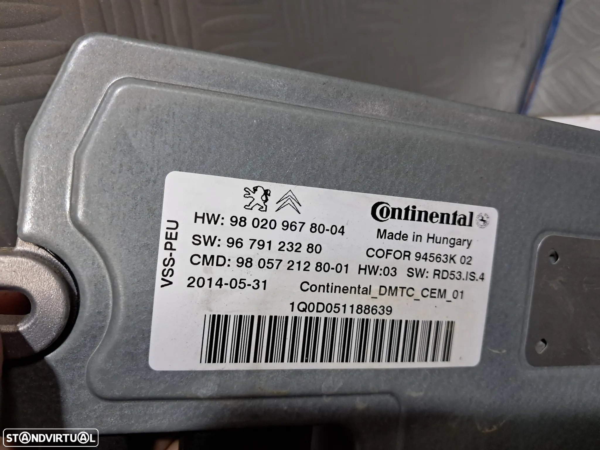 Modulo centralina  Start Stop Citroen C4 Picasso II C3 II  Peugeot 2008 - 3