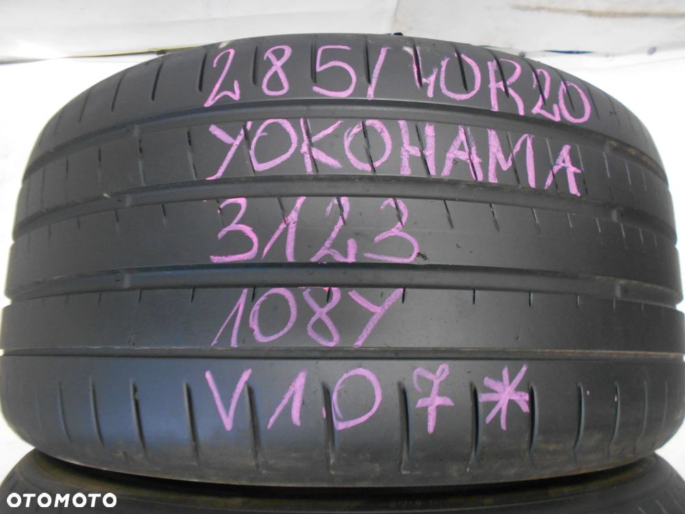 OPONY 285/40R20 YOKOHAMA ADVAN SPORT V107 DOT 3123 6.4MM - 2
