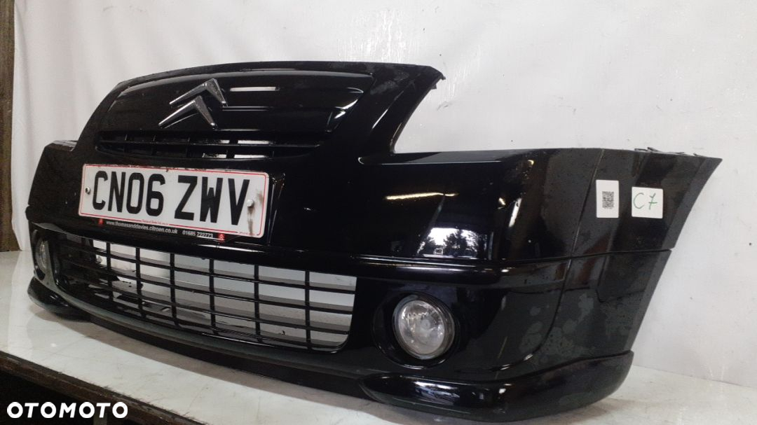 * ZDERZAK PRZÓD PRZEDNI CITROEN C2 VTR CZARNY EXL HALOGENY - 3