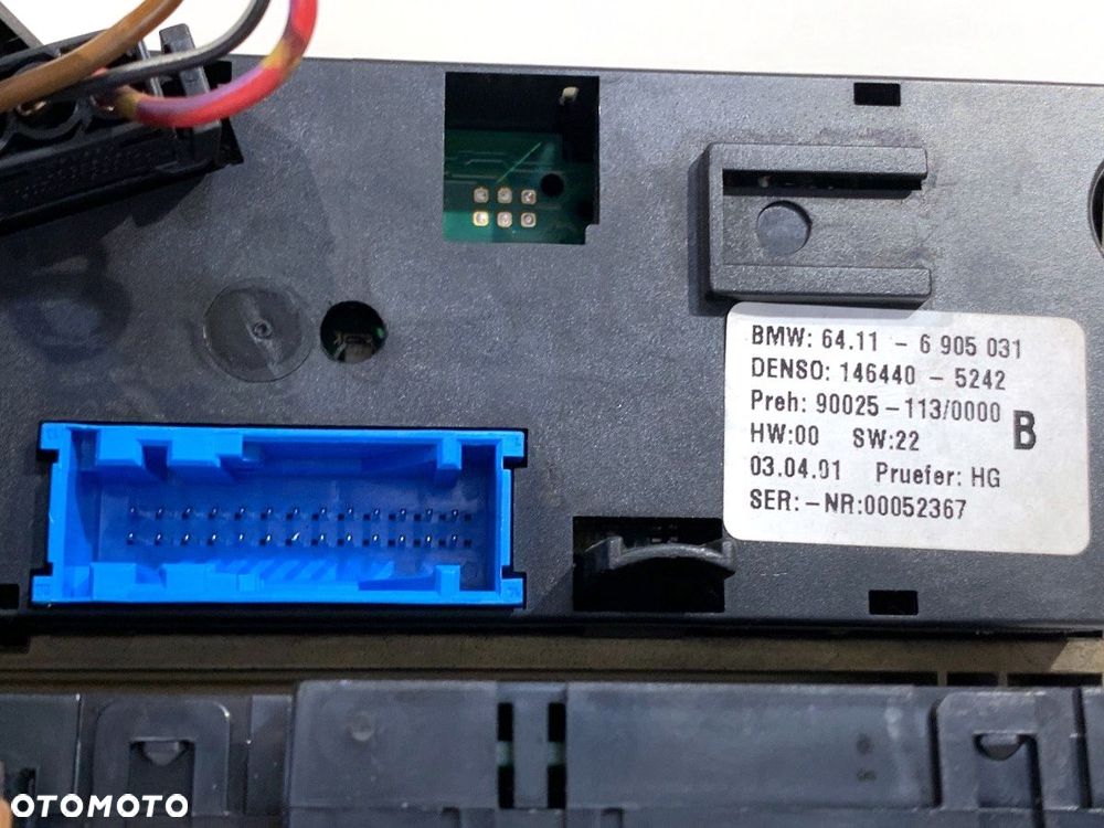 PANEL STEROWANIA NAWIEWU  BMW 5 (E39) 1995 - 2003 530 d 142 kW [193 KM] olej napędowy 1998 - 2003 - 4