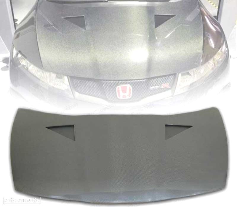CAPÔ HONDA CIVIC R MUGEN 06- CARBONO - 1