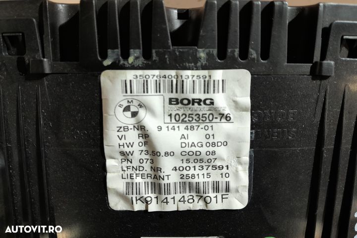 Ceasuri bord 9141487 BMW Seria 3 E90 [2004 - 2010] Sedan 318d MT (122 - 3
