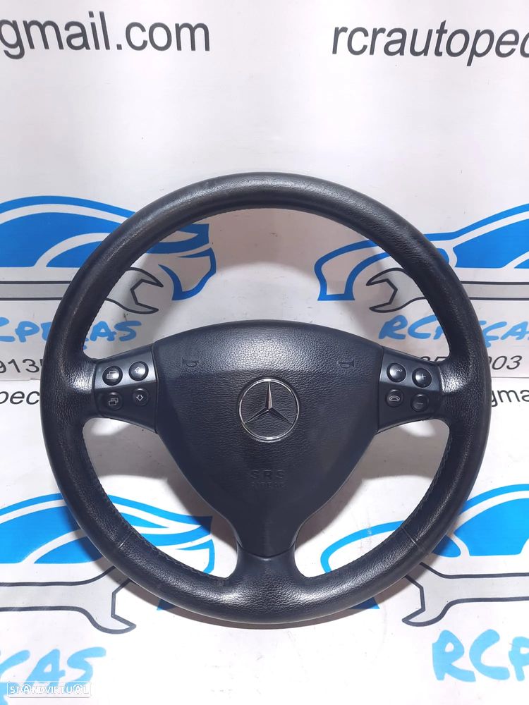 VOLANTE GUIADOR COMPLETO ORIGINAL MERCEDES CLASSE A W169 A1694600503 1694600503 AIRBAG COMANDOS MULTIFUNÇÕES CONTROLO - 3