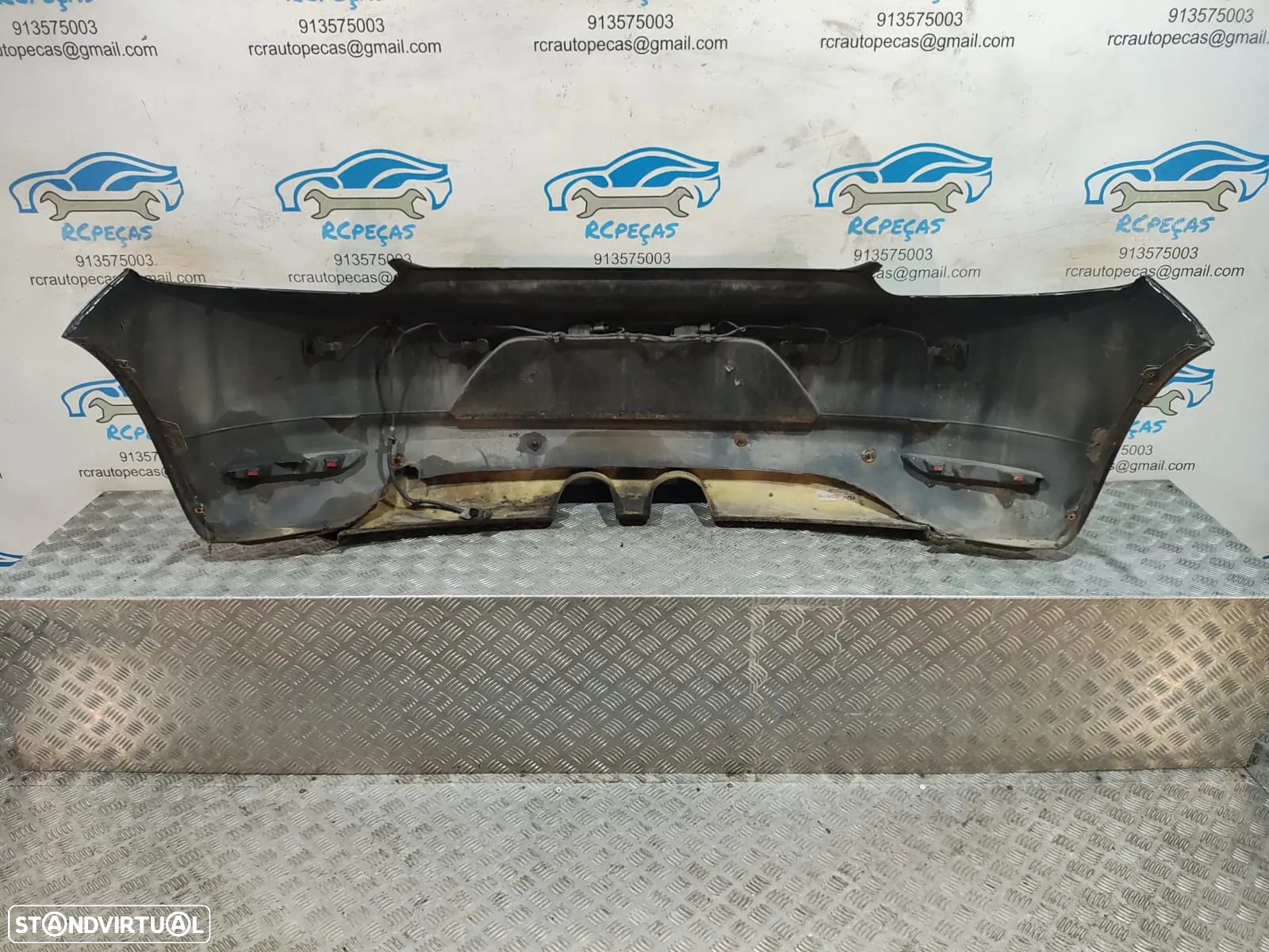 Parachoques Traseiro Original VW Volkswagen Scirocco III 3 com Sensores Estacionamento - 7