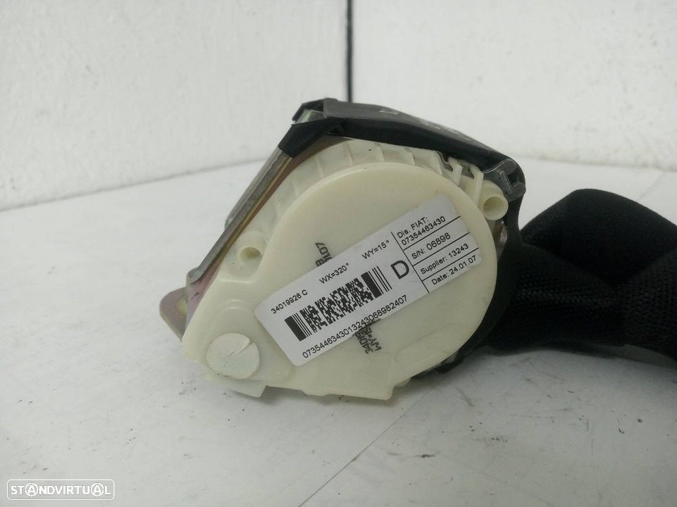 CINTO SEGURANÇA TRASEIRO DIREITO FIAT BRAVO II -F198152300PFSPS0437 - 3
