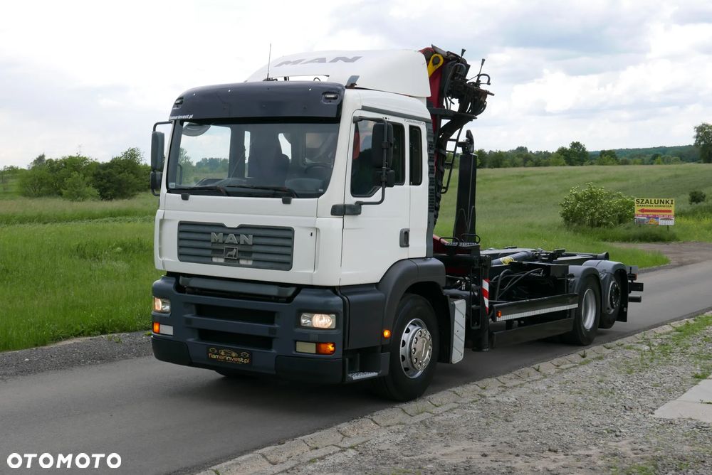 MAN MAN TGA 26.410 PALFINGER EPSILON MEILLER HAKOWIEC Z HDS Z DŹWIGIEM DO ZŁOMU KONTENERÓW ODPADÓW RECYKLINGU ODPADÓW - 13