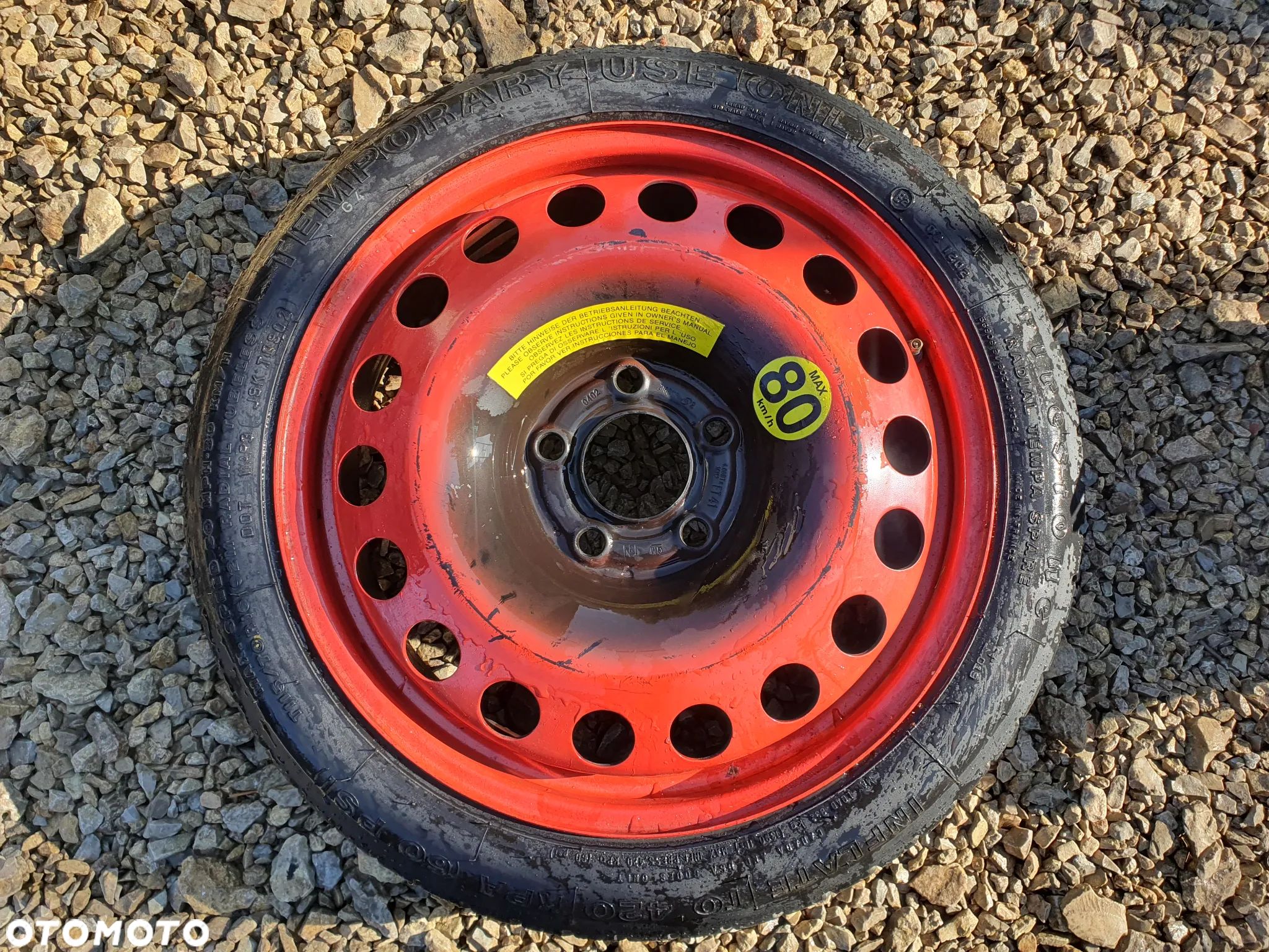 OPEL ORYGINALNE KOŁO 16 DOJAZDOWE ZAPASOWE DOJAZDÓWKA 16" 2160115 FIRESTONE 115/70/R16 5X110 ASTRA H VECTRA C - 1