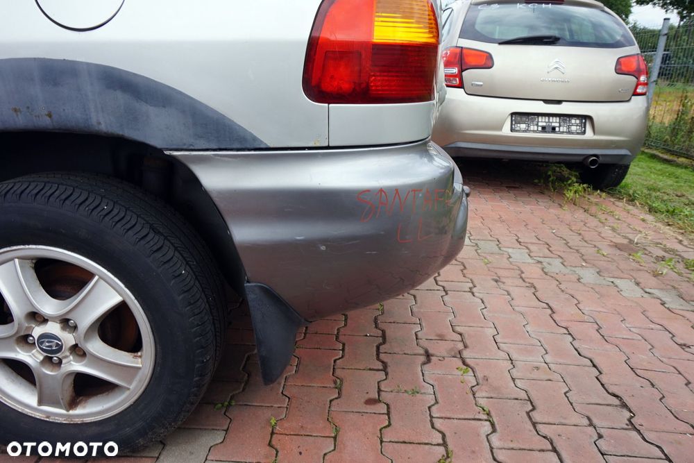 ZDERZAK TYLNY SANTA FE I SM LL  SREBRNY HYUNDAI 2000-2006 - 5