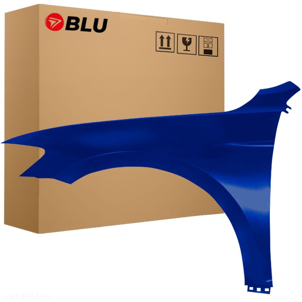 BLU Błotnik Volkswagen VW Passat B8 LD5K lewy przód niebieski 2014-2023 LapizBlau - 1