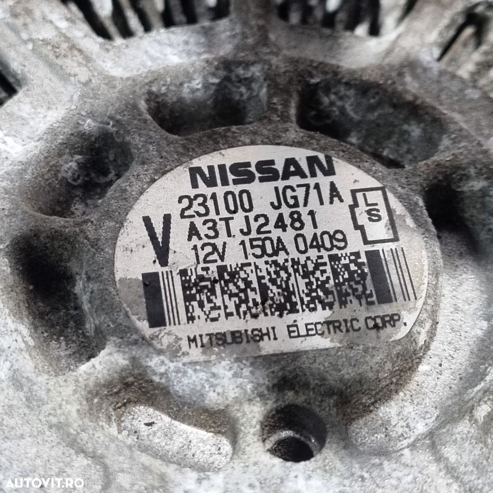 Alternator Nissan X - Trail T31 2.0 2007 - 2013 150CP 1995CC M9R Euro5 (1358) Diesel ... - 4