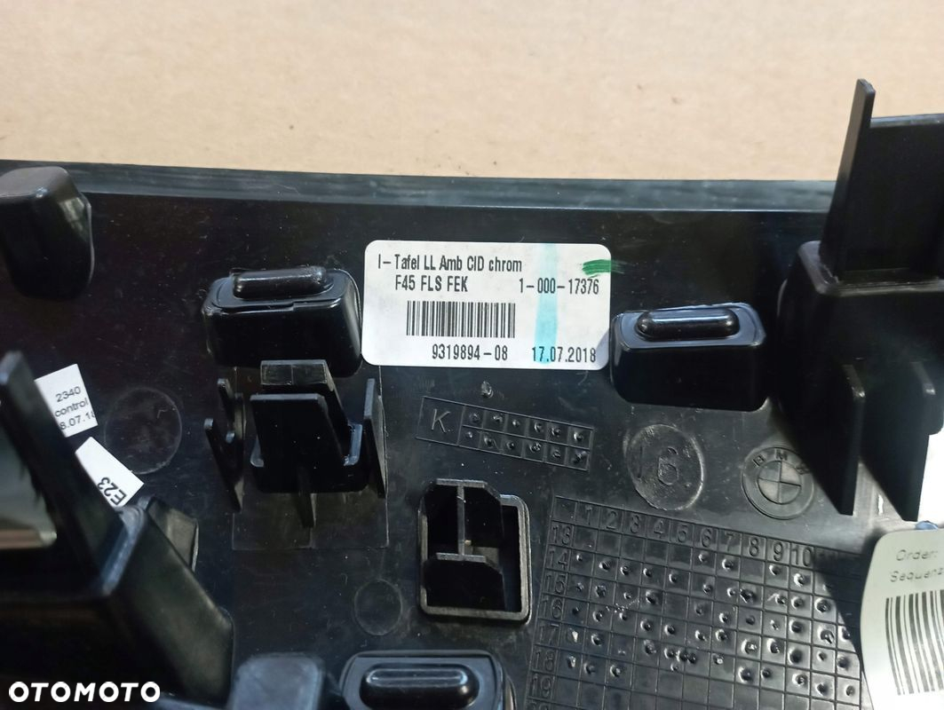 BMW F46 DEKOR LISTWA KONSOLI DECOR KRATKI NAWIEWU 9319894 9287287 - 7