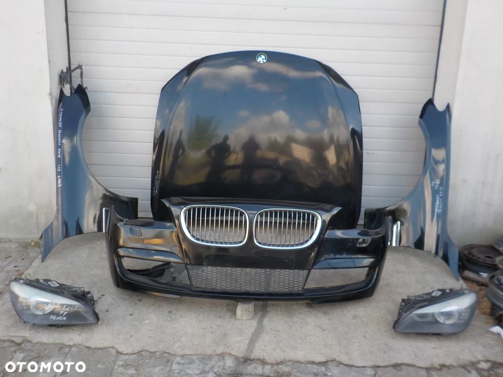 BMW SERIA 7 F01 740D 3.0 D M-PAKIET  PRZÓD MASKA ZDERZAK BŁOTNIKI PAS PRZEDNI Z CHŁODNICAMI LAMPY XENON UK PO POPRAWKACH LAKIERNICZYCH - 1