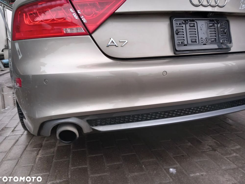 AUDI A7 ZDERZAK TYLNY TYŁ S-LINE USA PARKTRONIC KOLOR: LZ1Y - 5