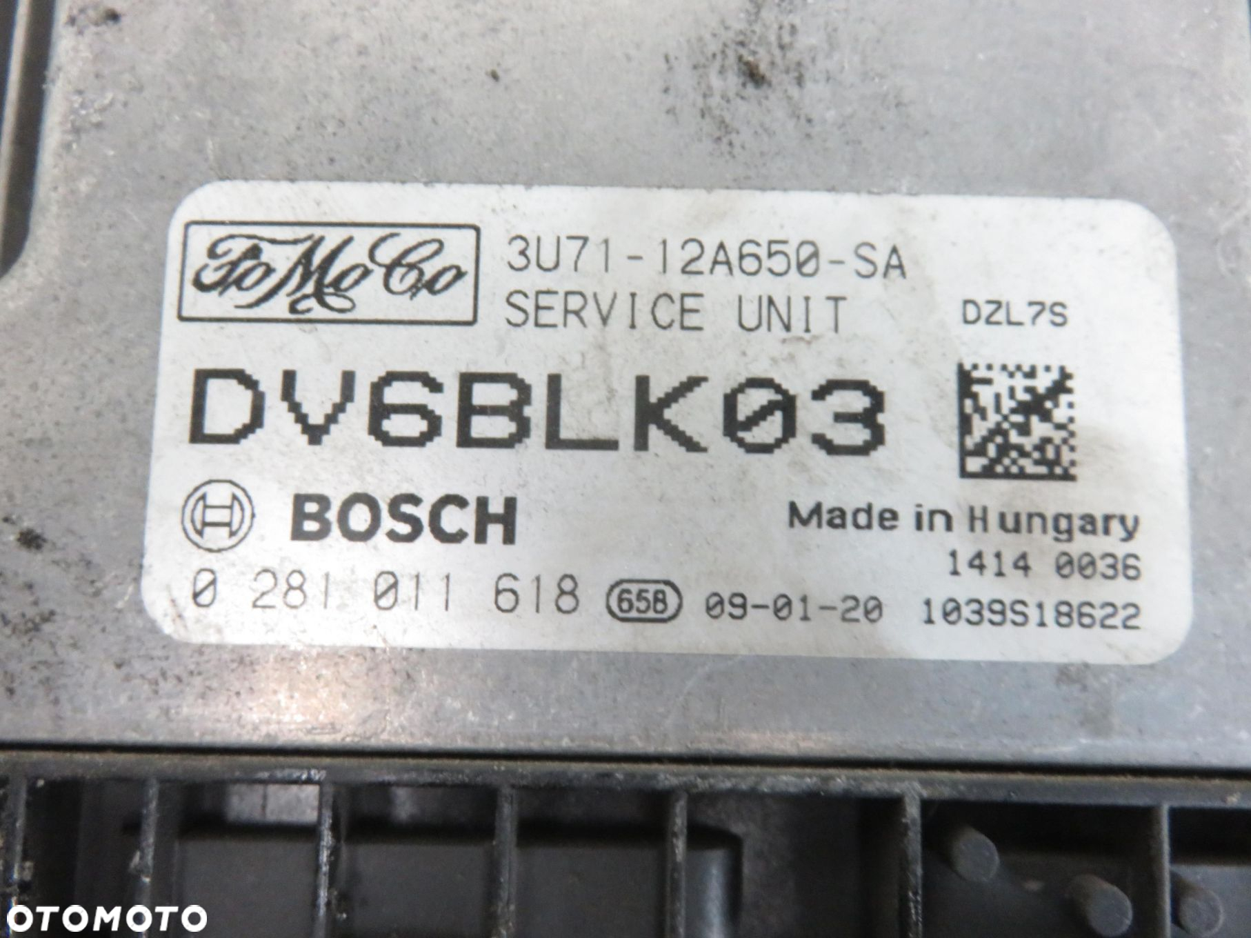 STEROWNIK FORD FOCUS MK2 1.6 TDCi 3U7112A650SA 0281011618 - 3
