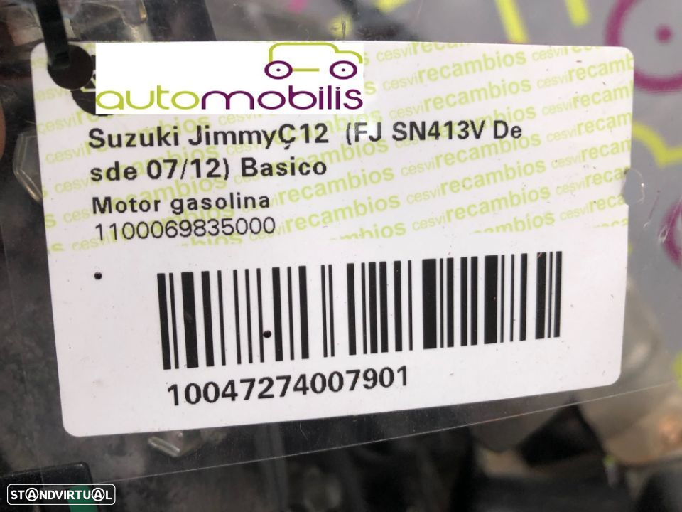 Motor Suzuki Jimny 1.3i 85Cv de 2015 - Ref: M13A - NO20301 - 10