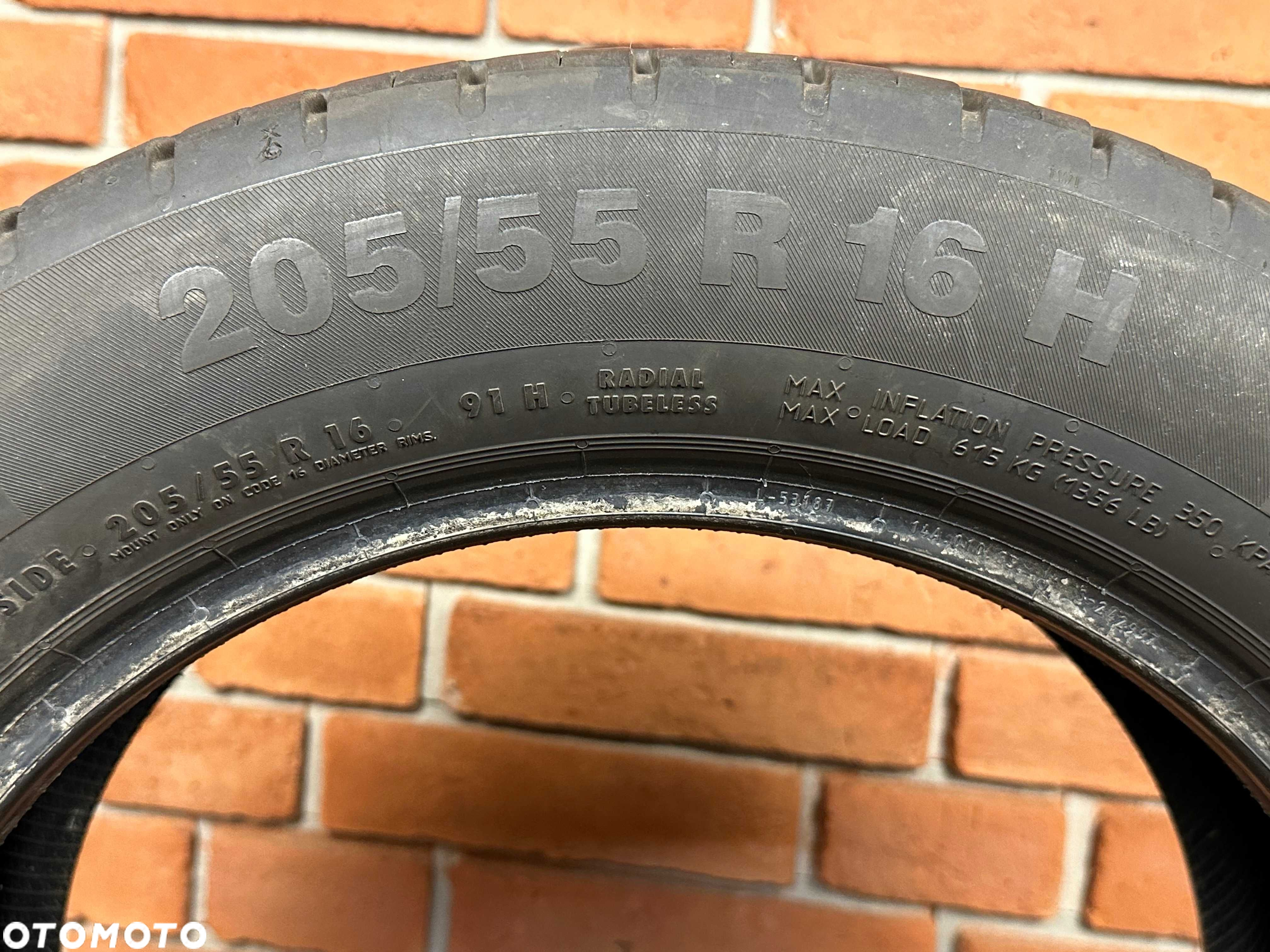 1x Opona Continental ContiEcoContact 5 205/55R16 91H 2021 7,3mm - 4